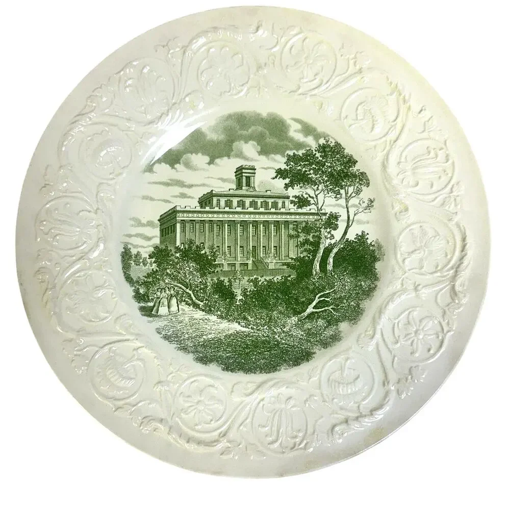 Wedgwood England Commemorative 1936 Centennial Plate Wesleyan College for Women